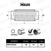 Miles HBFB45X230