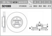 Sangsin brake SD1069