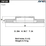 ADVICS F6F125B