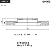 ADVICS F6F224B