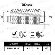 Miles HBFG605X230