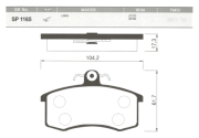 Sangsin brake SP1165