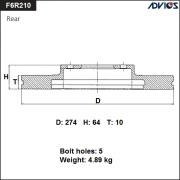 ADVICS F6R210B