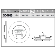 Sangsin brake SD4616