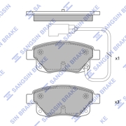Sangsin brake SP4404
